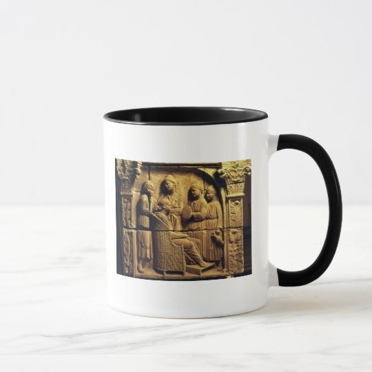 Bas relief of a hairdresser, Roman Mug