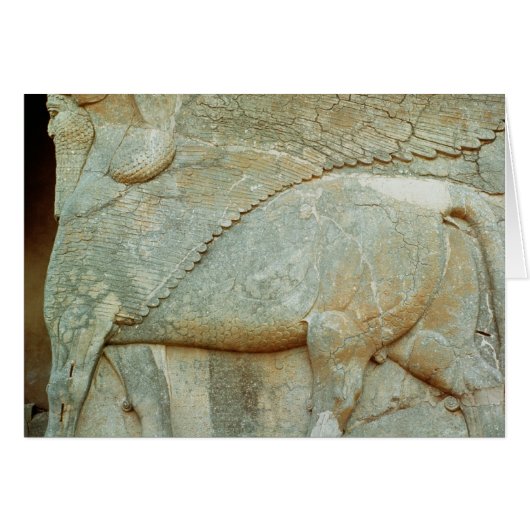 Bas-relief of an anthropomorphic bull cards (Front Horizontal)