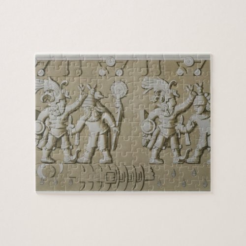 Bas Relief of Ancient Aztec Warriors from The Sto Jigsaw Puzzle