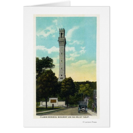 Bas Relief Tablet and Pilgrim Memorial View Cards (Front)