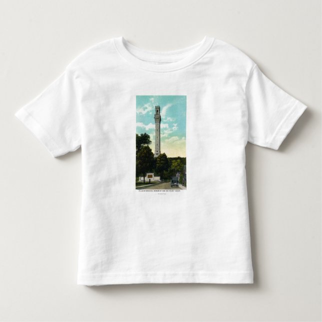 Bas Relief Tablet and Pilgrim Memorial View Toddler T-shirt (Front)