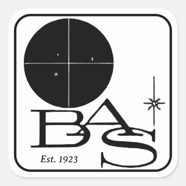 BAS Retro Logo Sticker | Zazzle