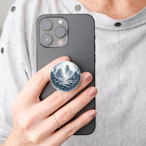 Basalt Cityscape in a Crystal Ball PopSocket