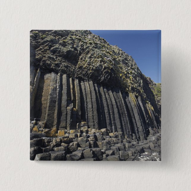 Basalt Columns by Fingal's Cave, Staffa, off Button (Front)