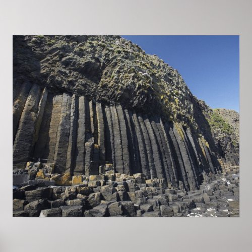 Basalt Columns by Fingals Cave Staffa off Poster