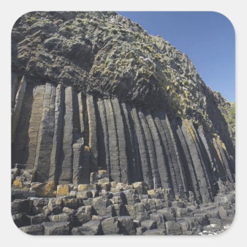 Basalt Columns by Fingals Cave Staffa off Square Sticker