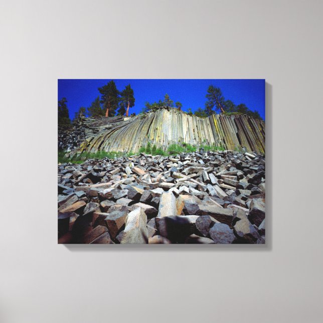 Basalt Formations of Devils Postpile Canvas Print (Front)