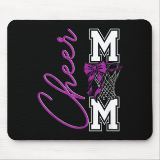 Basball Game Cheerleading Sport Cheer Mom Mama Bow Mouse Pad