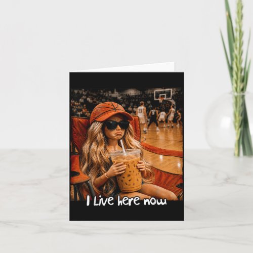 Basball Meme I Live Here Now Game Day Sport Mom Card