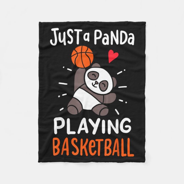Basball Panda Fleece Blanket (Front)