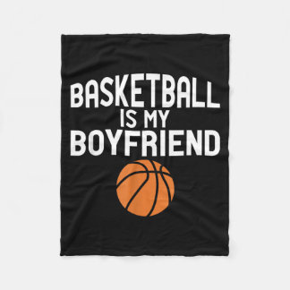Basball Player Quotes - Basball Is My Boyfriend Fleece Blanket
