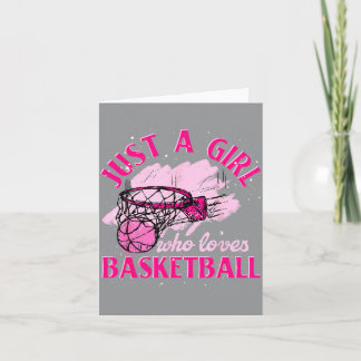 Basball Player Women Just A Girl Who Loves Basball Card