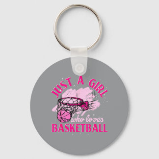 Basball Player Women Just A Girl Who Loves Basball Keychain