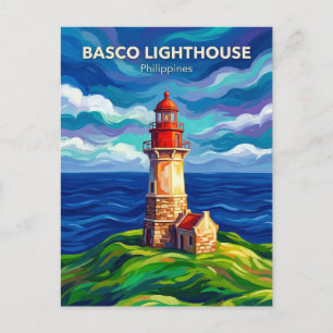 Basco Lighthouse Philippines Postcard