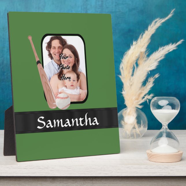 Base ball and bat plaque (Side)