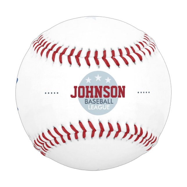 base-ball league personalized baseball (Front)