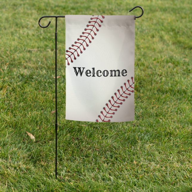 Base Ball Welcome Flag 2nd Side Text (In SItu)