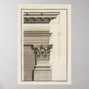 Base, Capital and Entablature of the Pilaster Poster