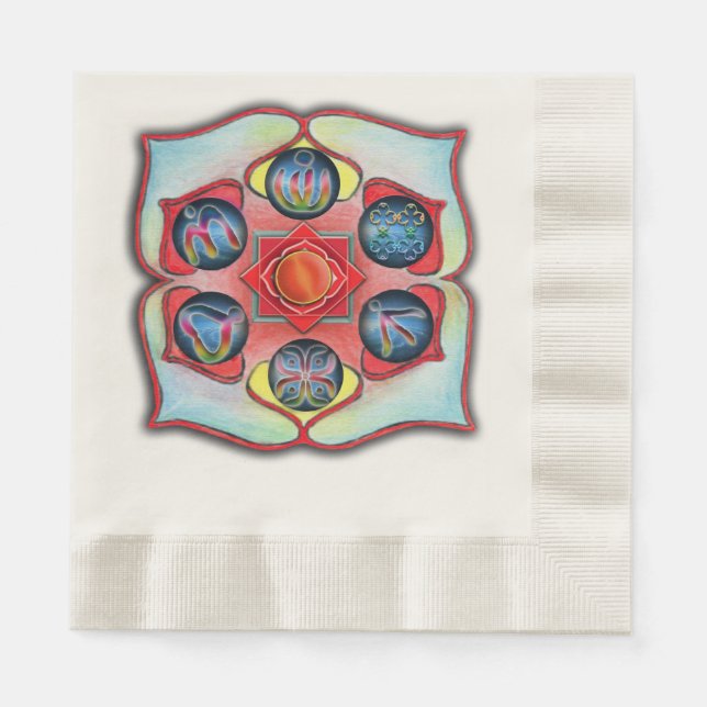 Base Chakra Paper Napkins (Front)