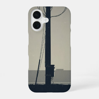 Base de Poteau Téléphonique Vintage iPhone 16 Case