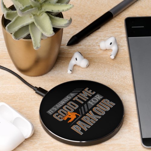 Base Jumping Its Always a Good Time For Parkour Wireless Charger