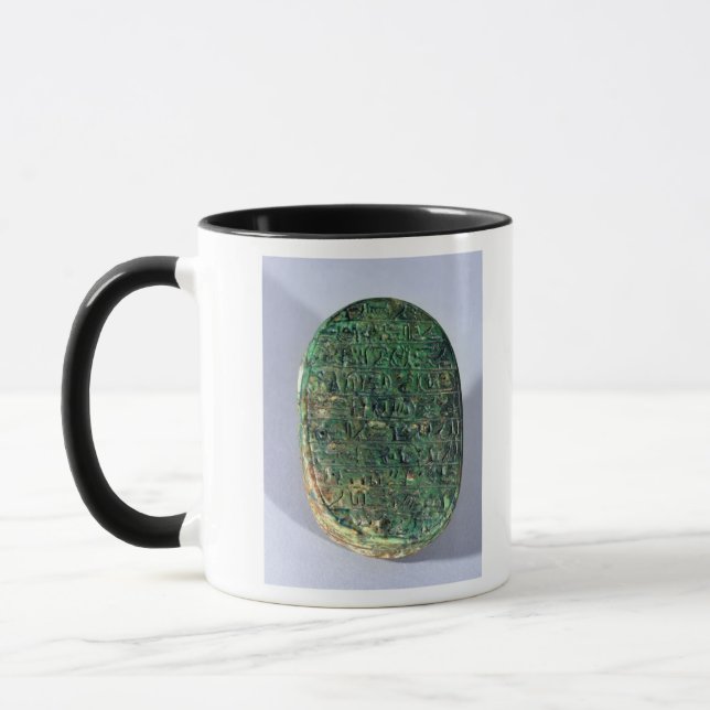 Base of a marriage scarab of Amenhotep III Mug (Left)