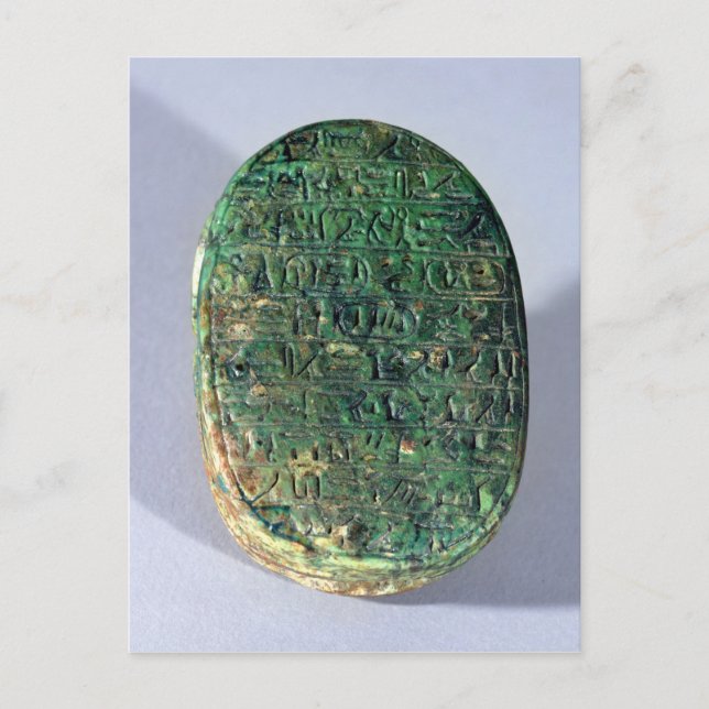 Base of a marriage scarab of Amenhotep III Postcard (Front)