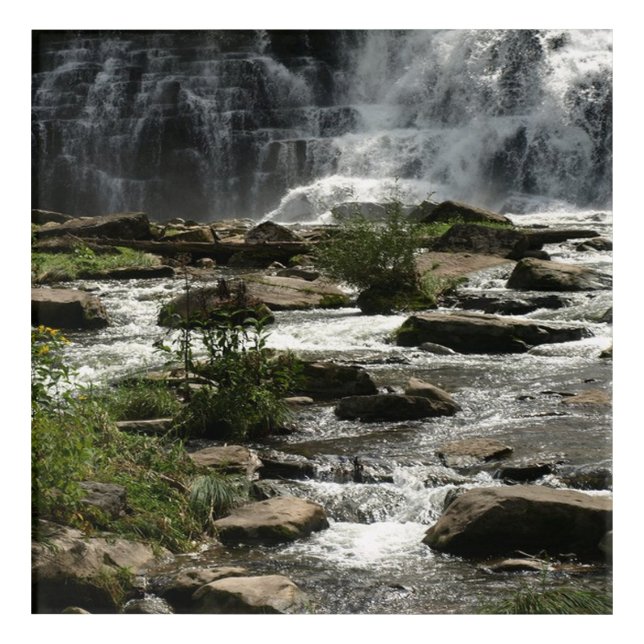 Base of the Falls Photograph on  Acrylic Print (Front)
