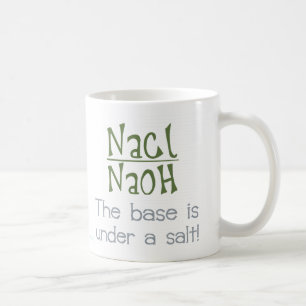 Base under a salt coffee mug