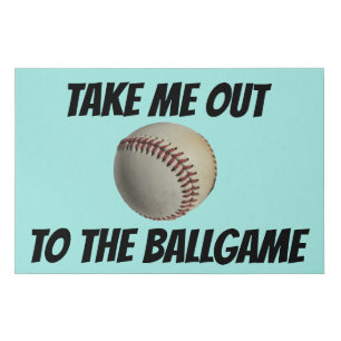 BASEBALL 10X10 FAUX WRAPPED ART CANVAS