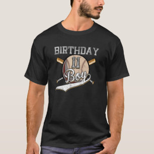 Baseball 11th Birthday Party 11 Years Old Baseball T-Shirt