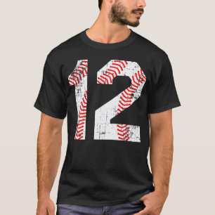Baseball 12 Jersey Number T-Shirt