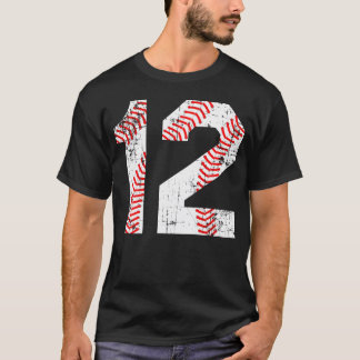 Baseball 12 Jersey Number T-Shirt