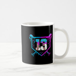 Baseball 13th Birthday Ice Cream Drip 13 Year Old Coffee Mug