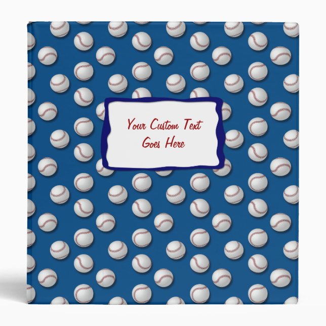 Baseball! 1.5 inch Binder (Front)