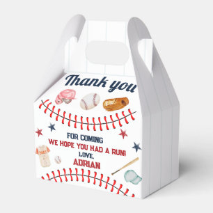 Baseball 1st Birthday Favor Boxes