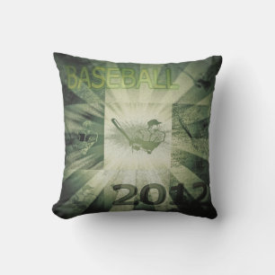 Baseball 2012 - vintage Pillow