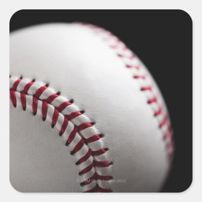 Baseball 2 square sticker (Front)