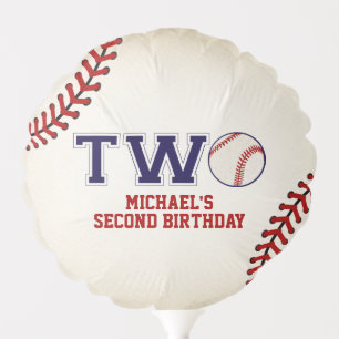 Baseball 2nd Birthday Balloon