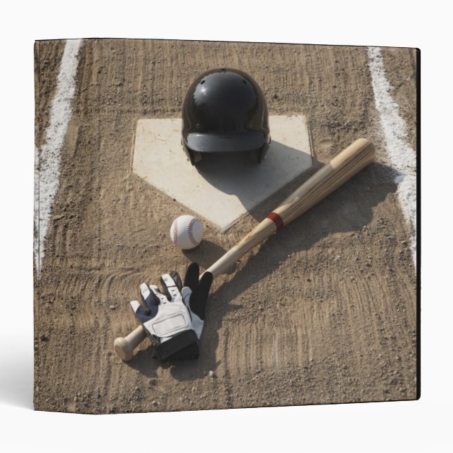 Baseball 3 Ring Binder (Front/Spine)