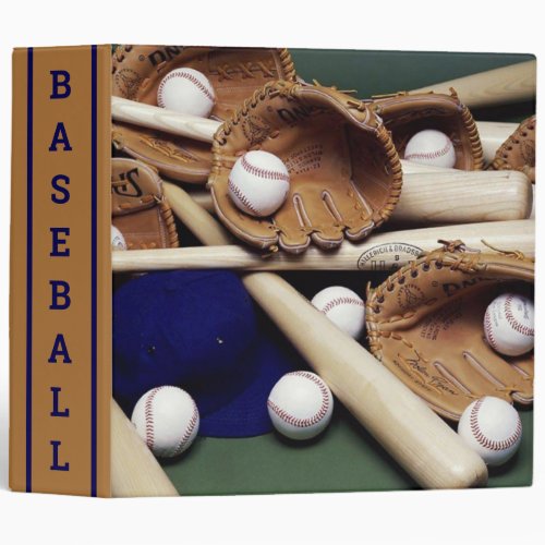 Baseball 3 Ring Binder