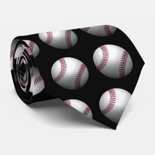 Baseball - 3D Effect Neck Tie