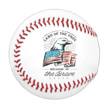 Baseball 4th July Independence Day  America flag 