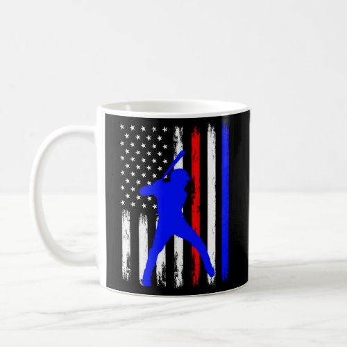 Baseball 4Th Of July American Flag Patriotic Coffee Mug