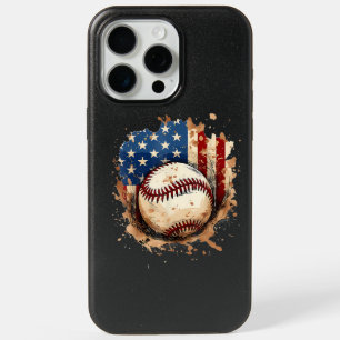 Baseball 4th Of July Men USA American Flag Boys Pa iPhone 15 Pro Max Case