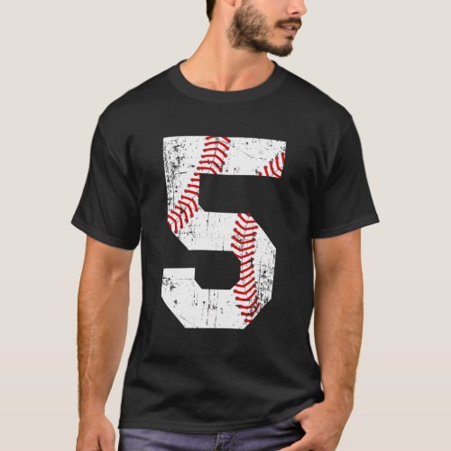 Baseball 5 Jersey Number T_Shirt