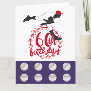 Baseball 60th Birthday with Player Card