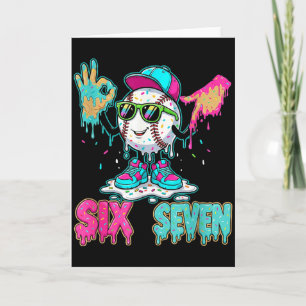 Baseball 67 Drip Six Seven Hand Signs Ice Cream Me Card