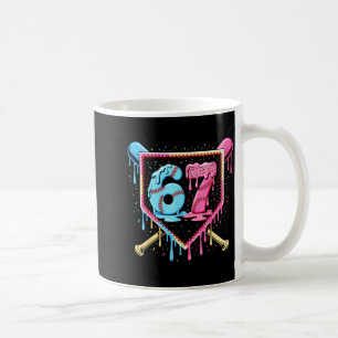 Baseball 67 Ice Cream Drip Funny Six Seven Meme Bo Coffee Mug