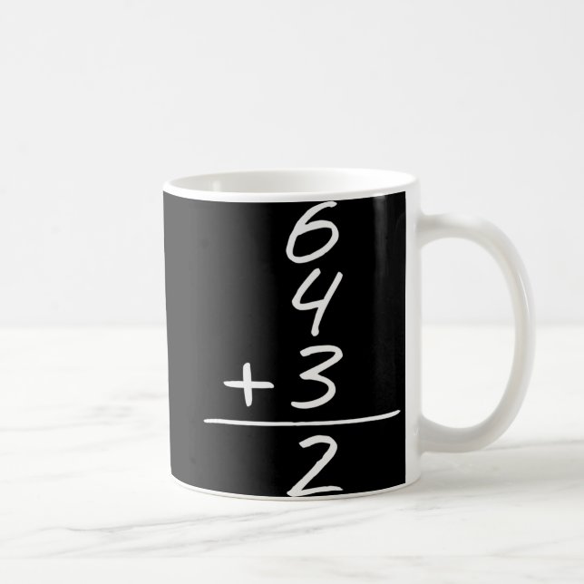 Baseball 6 4 3 Double Play Turn Two Design  Coffee Mug (Right)